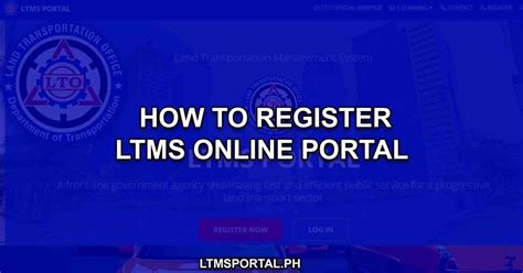 ltms portal|LTMS Portal Online: All you need to know from registration to .